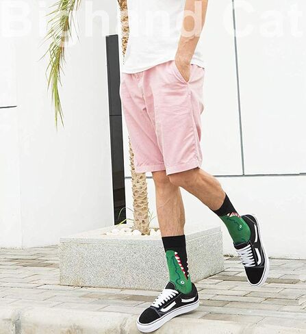 IIG 3-6 Pairs Men Dress Cotton Socks Funky Colorful Pattern Wool Crew Socks in Saudi Arabia