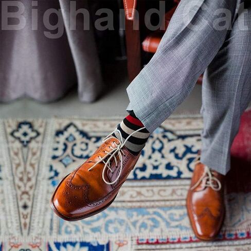 IIG 3-6 Pairs Men Dress Cotton Socks Funky Colorful Pattern Wool Crew Socks in Saudi Arabia
