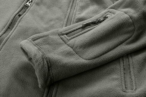 Men's Hoodie Fleece Jacket Warm Winter 6 Zip-Pockets Fleece Jacket Military Tactical Outwear Cardigan Jacket Coat in Kuwait