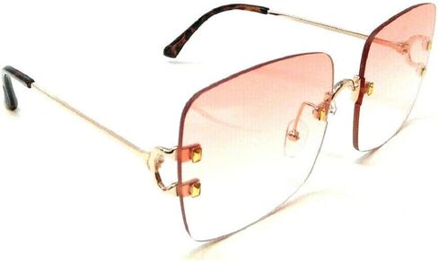 Oversized Rimless Elegant Square Luxury Sunglasses in Saudi Arabia