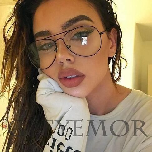 نظارات GLEYEMOR Blue Light Aviator للنساء والرجال، إطار معدني مضاد للضوء الأزرق نظارات الكمبيوتر in Kuwait
