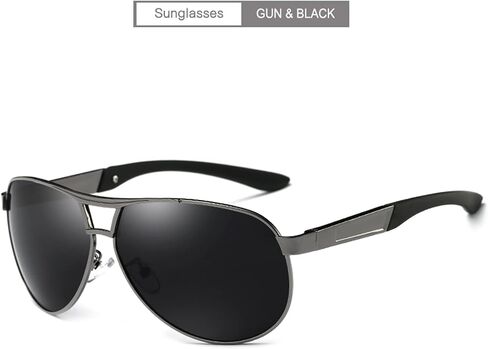 KopYoeHn Polarized Sunglasses for Men Women UV400 Protection Lens Metal Frame in Saudi Arabia