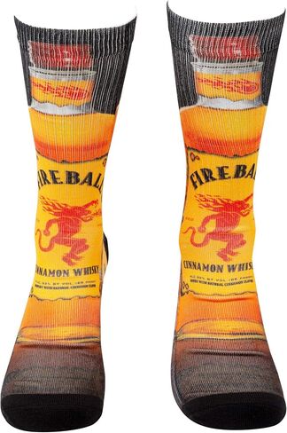Fireball Whiskey Bottle Print Socks in Saudi Arabia