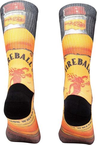 Fireball Whiskey Bottle Print Socks in Saudi Arabia