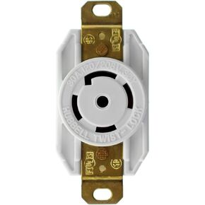 Hubbell HBL2810M1 Industrial Locking Receptacle, NEMA L21-30R, 30A, 120/208V, 3Y in Kuwait