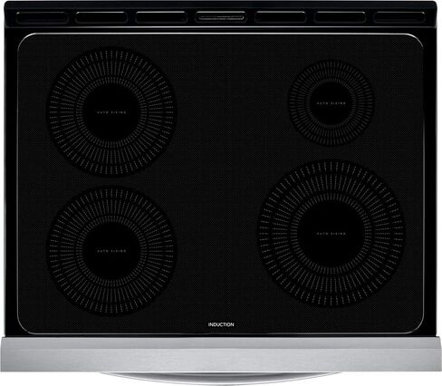 Frigidaire FGIH3047VF 30" Gallery Series Induction Range with Air Fry 4 Elements 5.4 cu. ft. Oven Capacity Self Clean with Steam Clean Option Star K ADA Compliant in Stainless Steel in Saudi Arabia
