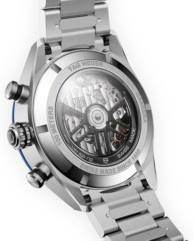 TAG Heuer orologio Carrera cronografo 44 مم Calibre Heuer 02 سيراميكا أزرق آلي acciaio CBN2A1A.BA0643 in Kuwait
