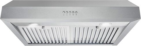 COSMO UC30 30 in. Ducted Under Cabinet Range Hood, Kitchen Over Stove Vent, 3-Speed Fan, Permanent Filters, LED Lights in Stainless Steel, 30 inch in Saudi Arabia