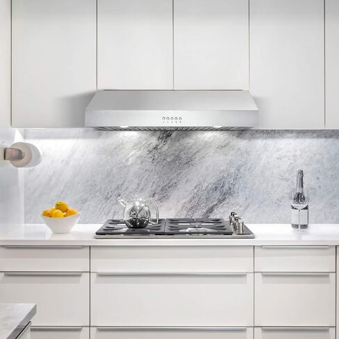 COSMO UC30 30 in. Ducted Under Cabinet Range Hood, Kitchen Over Stove Vent, 3-Speed Fan, Permanent Filters, LED Lights in Stainless Steel, 30 inch in Saudi Arabia