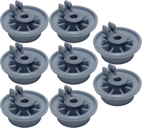 00165314 165314 Dishwasher Rack Wheels (8-Pack) by PartsBroz - Compatible Gaggenau, Kenmore, Thermador, Bosch Dishwasher Replacement Parts - Replaces AP2802428, PS3439123 - Upgraded, Durable Model in Saudi Arabia