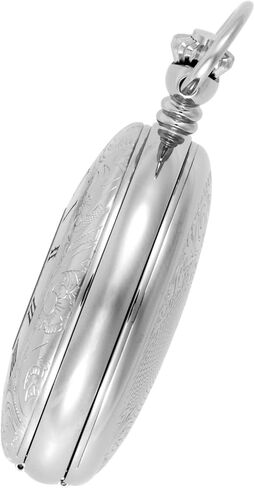Gotham Men's Silver-Tone 17 Jewel Mechanical Exhibition Pocket Watch # GWC14040S in Saudi Arabia