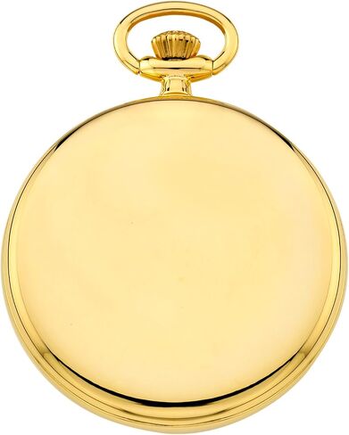 Gotham Men's Gold-Plated Stainless Steel Analog Quartz Date Railroad Design Pocket Watch # GWC14101G in Saudi Arabia