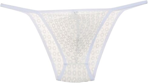 Jaxu Men's Hollow Bikini Briefs Lace Mini Brief Pouch Jacquard Male Underwear Rope Pants in Saudi Arabia