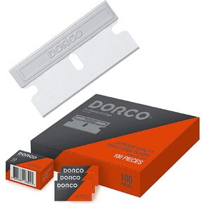 10 قطع، شفرة ذات حافة واحدة ذات جودة احترافية من DORCO - حافة حادة من الفولاذ الكربوني مع مقبض من الألومنيوم in Kuwait