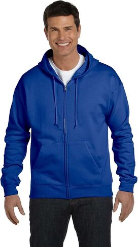 Hanes Men's Full-Zip EcoSmart Fleece Hoodie in Kuwait