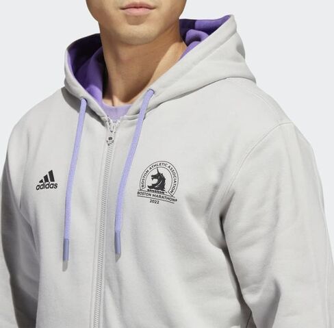 ADIDAS MEN’S BOSTON MARATHON 2022 FULLZIP HOODIE ( MEDIUM ) in Saudi Arabia