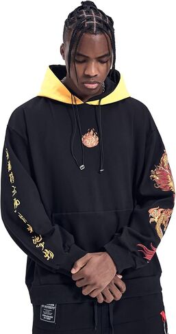 MFCT Japanese Streetwear Embroidered Hoodies for Men in Saudi Arabia