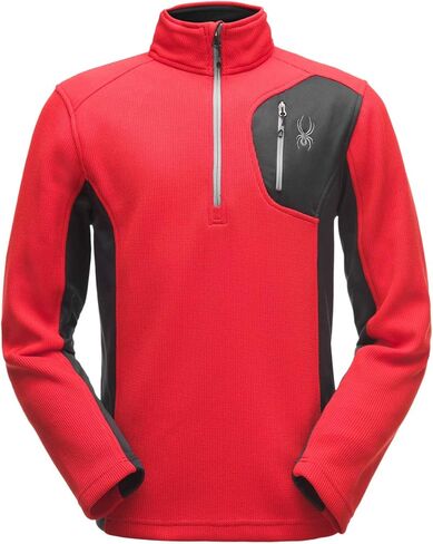 SPYDER Men’s Bandit Half-Zip Stryke Fleece Pullover Jacket for Winter Sports in Kuwait