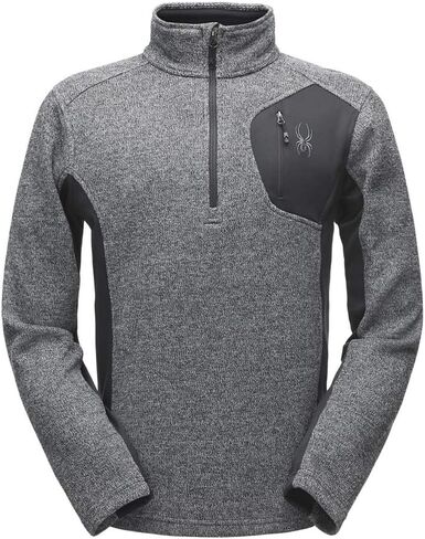 SPYDER Men’s Bandit Half-Zip Stryke Fleece Pullover Jacket for Winter Sports in Kuwait