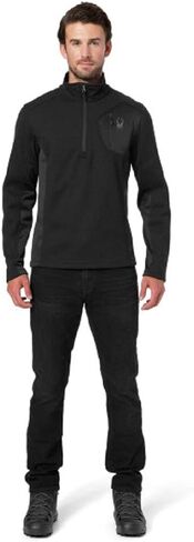 SPYDER Men’s Bandit Half-Zip Stryke Fleece Pullover Jacket for Winter Sports in Kuwait