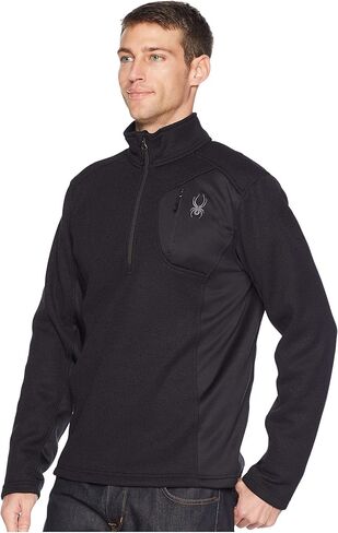 SPYDER Men’s Bandit Half-Zip Stryke Fleece Pullover Jacket for Winter Sports in Kuwait
