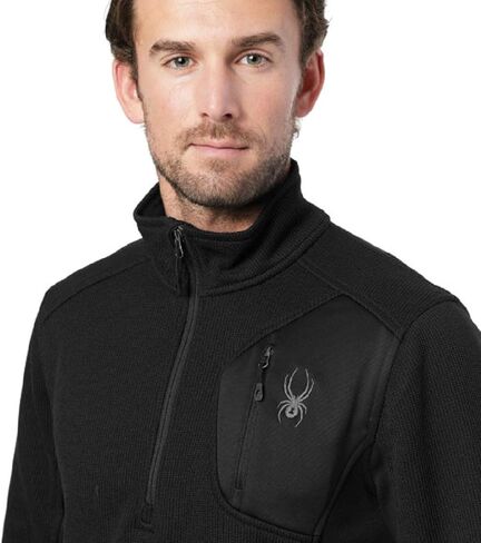 SPYDER Men’s Bandit Half-Zip Stryke Fleece Pullover Jacket for Winter Sports in Kuwait