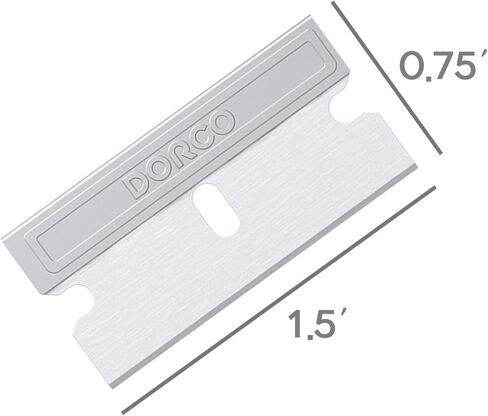 10 قطع، شفرة ذات حافة واحدة ذات جودة احترافية من DORCO - حافة حادة من الفولاذ الكربوني مع مقبض من الألومنيوم in Kuwait
