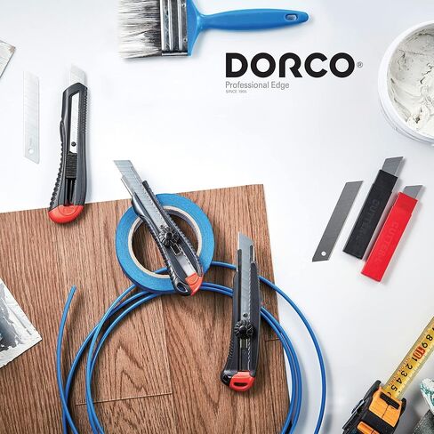 10 قطع، شفرة ذات حافة واحدة ذات جودة احترافية من DORCO - حافة حادة من الفولاذ الكربوني مع مقبض من الألومنيوم in Kuwait