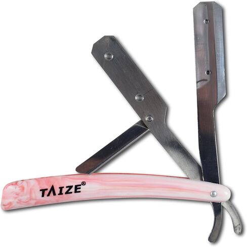 TAIZE - Straight Edge Razors -Professional Barber-Percent Stainless Steel Burgundy - 5'' in Saudi Arabia