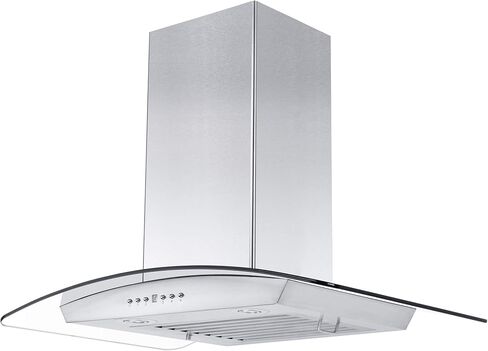 ZLINE 30" Convertible Vent Wall Mount Range Hood in Stainless Steel & Glass (KZ-30) in Kuwait