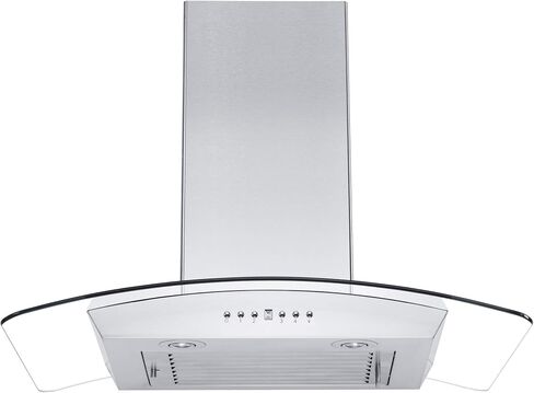 ZLINE 30" Convertible Vent Wall Mount Range Hood in Stainless Steel & Glass (KZ-30) in Kuwait