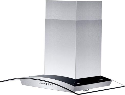 ZLINE 30" Convertible Vent Wall Mount Range Hood in Stainless Steel & Glass (KZ-30) in Kuwait