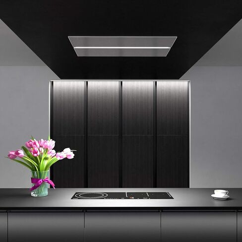 Futuro Futuro Island-Mount IS36SAVONA-INOX Range Hood 36" 940-CFM | Savona Inox | Stainless Steel Vent Hood | Modern Italian Exhaust Hood | LED, Ultra-Quiet w/Blower in Saudi Arabia