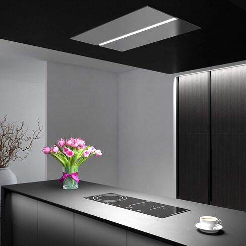 Futuro Futuro Island-Mount IS36SAVONA-INOX Range Hood 36" 940-CFM | Savona Inox | Stainless Steel Vent Hood | Modern Italian Exhaust Hood | LED, Ultra-Quiet w/Blower in Saudi Arabia