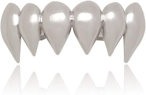 OOCC 18K Gold Silver Plated Hip Hop Top Vampire Fangs Teeth Grillz in Saudi Arabia