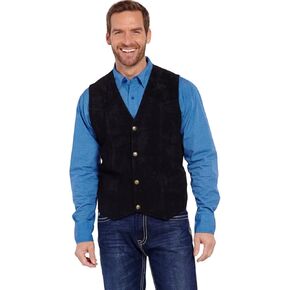 Cripple Creek Men's Suede Leather Vest in Saudi Arabia