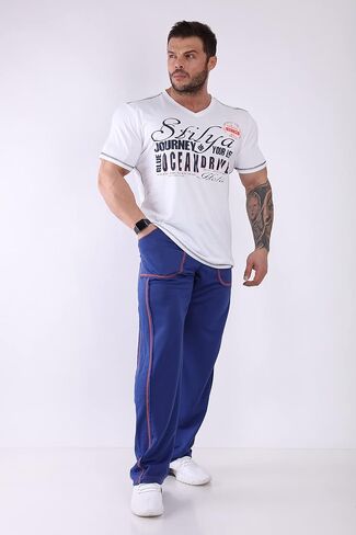 Men's Short Sleeve T-Shirt V-Neck Comfortable Cotton in Kuwait