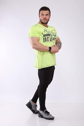 Men's Short Sleeve T-Shirt V-Neck Comfortable Cotton in Kuwait