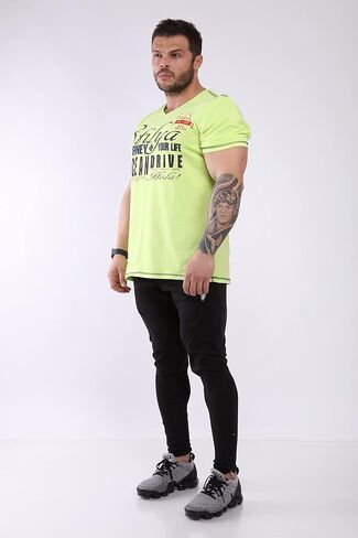 Men's Short Sleeve T-Shirt V-Neck Comfortable Cotton in Kuwait