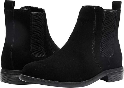 Yuruma Chelsea Boots Men Ankle Boots Formal Boots for Men Black Casual Suede Leather Dress Boots Slip On Zipper Boots in Saudi Arabia