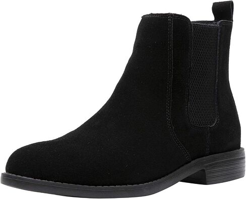Yuruma Chelsea Boots Men Ankle Boots Formal Boots for Men Black Casual Suede Leather Dress Boots Slip On Zipper Boots in Saudi Arabia