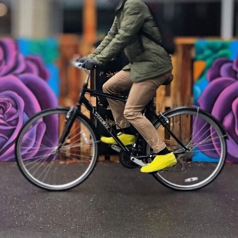 veloToze Roam - أغطية أحذية مقاومة للماء، قابلة لإعادة الاستخدام للتنقل في المطر والثلج والطين - غطاء الكالوشات المطاطي سهل الارتداء للأحذية الرياضية أو الأحذية الرسمية، أحذية طويلة للرجال والنساء in Saudi Arabia