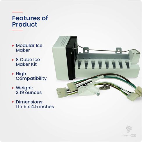 ForeverPRO 4317943 Whirlpool Icemaker Kit for Whirlpool Refrigerator 1857 4210317 4211173 4317943 in Saudi Arabia