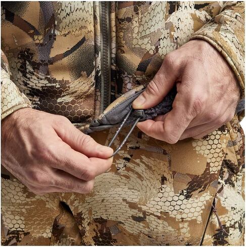 SITKA Gear Men's Dakota Windstopper Water Repellent Breathable Camo Hunting Jacket, Waterfowl Marsh, Large in Kuwait