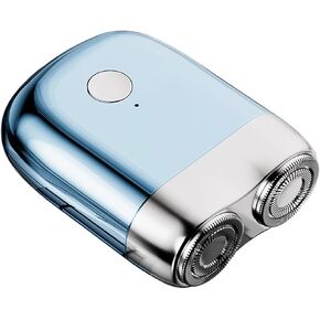Waterproof Portable USB Men's Shaver - VALINK Double Head 3D Floating Rotary USB rechargeable Cordless Electric Razors Wet and Dry Use in Saudi Arabia
