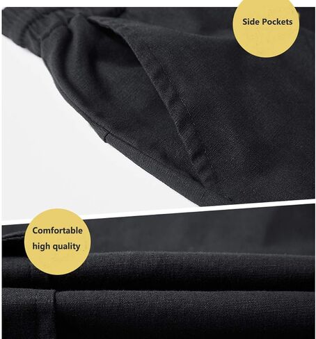Vcansion Men's Casual Cotton Loose Fit Lightweight Multi-Pockets Cargo Shorts in Kuwait