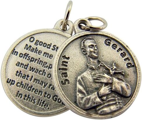 Religious Gifts Silver Toned Base Catholic Saint Medal with Prayer Protection Pendant, 3/4 Inch in Saudi Arabia
