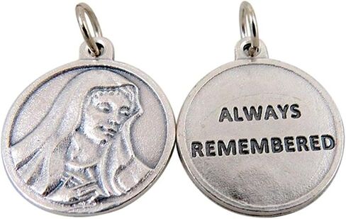 Religious Gifts Silver Toned Base Catholic Saint Medal with Prayer Protection Pendant, 3/4 Inch in Saudi Arabia
