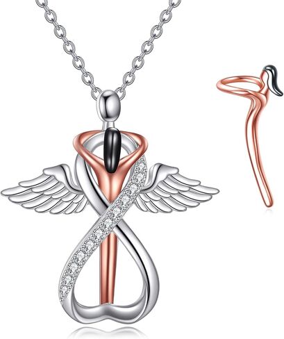 YFN Hug Necklace Sterling Silver Anniversary Pendant Couple Jewelry Anniversary Valentines Day Birthday Gifts for Her Women Men in Saudi Arabia