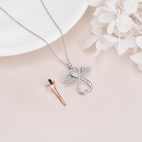 YFN Hug Necklace Sterling Silver Anniversary Pendant Couple Jewelry Anniversary Valentines Day Birthday Gifts for Her Women Men in Saudi Arabia